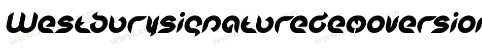 Westburysignaturedemoversion-l0le字体转换