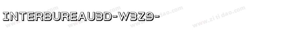 InterBureau3D-W3z9字体转换
