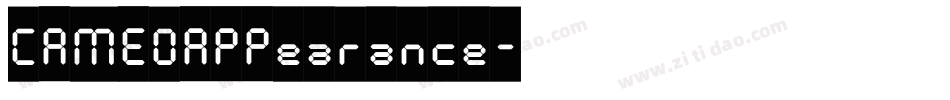 CAMEOAPPearance字体转换