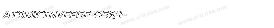 AtomicInverse-o5q4字体转换