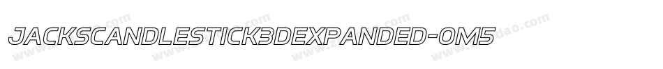 JacksCandlestick3DExpanded-om5q字体转换