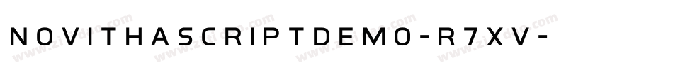 NovithascriptDemo-R7xv字体转换
