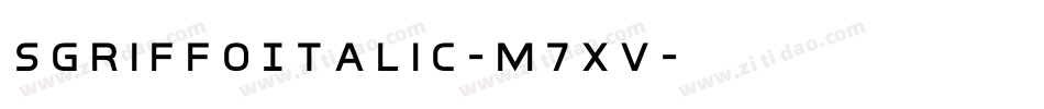 SgriffoItalic-m7xV字体转换