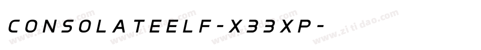 ConsolateElf-X33XP字体转换