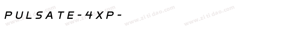 Pulsate-4Xp字体转换