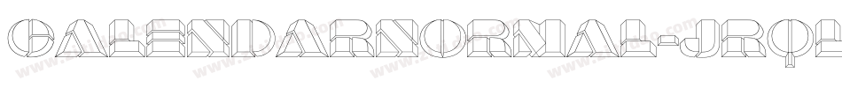 CalendarNormal-jrql字体转换