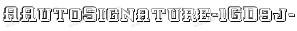 AAutoSignature-1GD9j字体转换