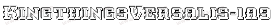KingthingsVersalis-1a9j字体转换