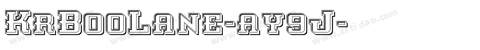 KrBooLane-ay9J字体转换