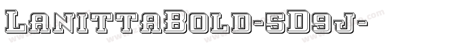 LanittaBold-5D9j字体转换