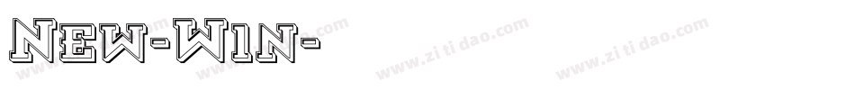 New-W1n字体转换