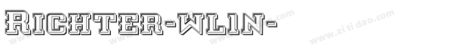 Richter-wl1n字体转换