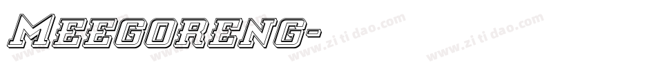 Meegoreng字体转换
