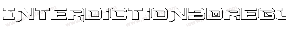Interdiction3DRegular-Ra73字体转换
