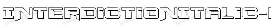 InterdictionItalic-KXYp字体转换