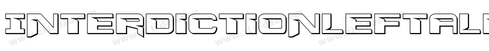 InterdictionLeftalic-2xeK字体转换 InterdictionLeftalic-2xeK字体转换