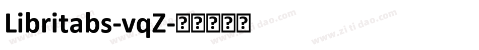 Libritabs-vqZ字体转换