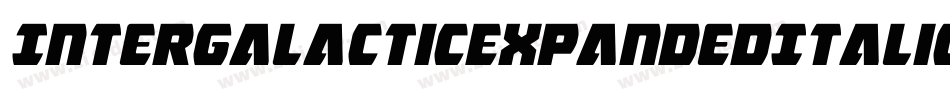 IntergalacticExpandedItalic-1WgB字体转换