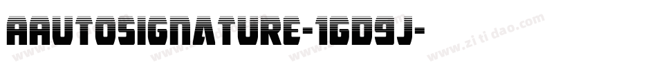 AAutoSignature-1GD9j字体转换