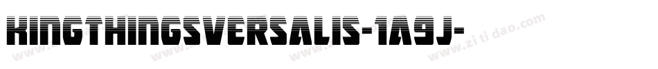 KingthingsVersalis-1a9j字体转换