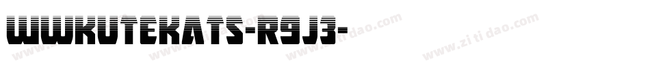 Wwkutekats-R9j3字体转换