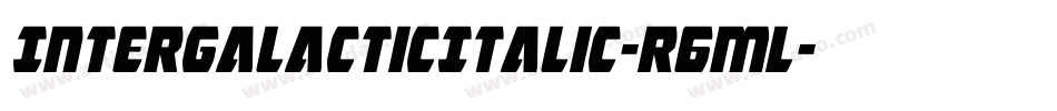 IntergalacticItalic-r6ML字体转换