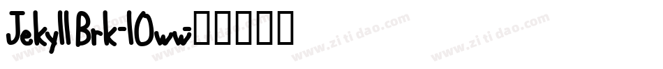 JekyllBrk-lOww字体转换
