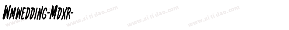 Wmwedding-Mdxr字体转换