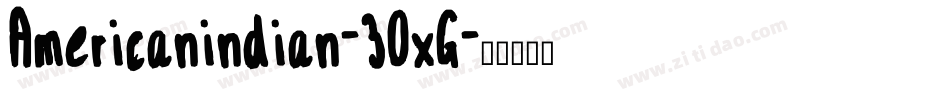 Americanindian-30xG字体转换