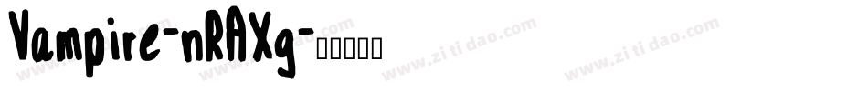 Vampire-nRAXg字体转换