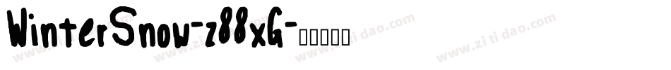 WinterSnow-z88xG字体转换