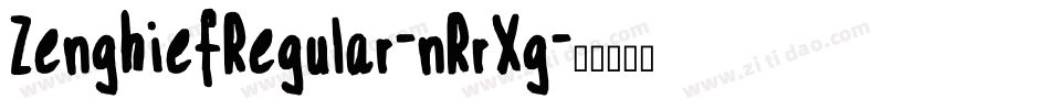 ZenghiefRegular-nRrXg字体转换