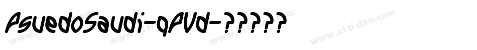 PsuedoSaudi-qPVd字体转换