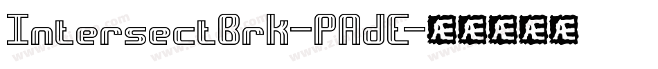 IntersectBrk-PAdE字体转换