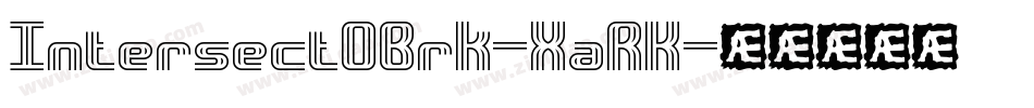 IntersectOBrk-XaRK字体转换