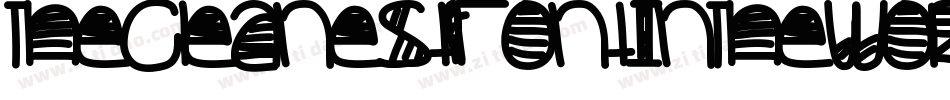 TheCleanestFontInTheWorld-lwGX字体转换