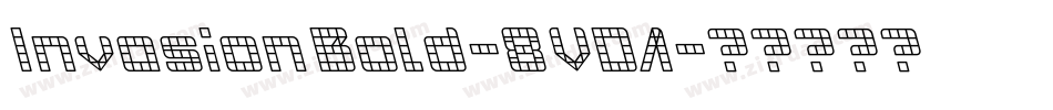 InvasionBold-8VDA字体转换