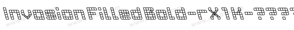 InvasionFilledBold-rX1K字体转换