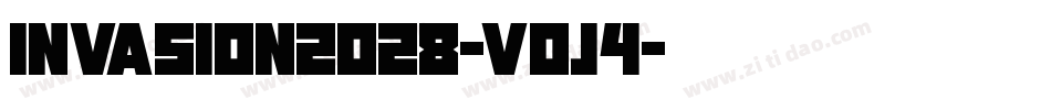 Invasion2028-v0J4字体转换