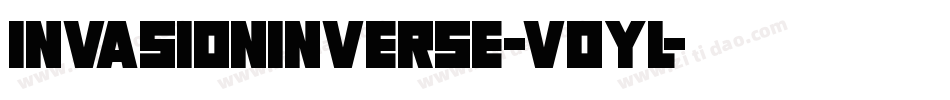 InvasionInverse-v0YL字体转换