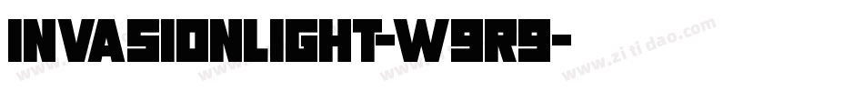 InvasionLight-w9r9字体转换