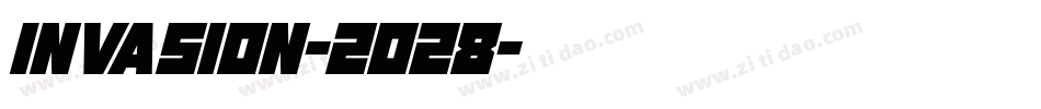 Invasion-2028字体转换