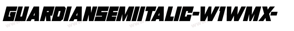 GuardianSemiItalic-w1wmx字体转换
