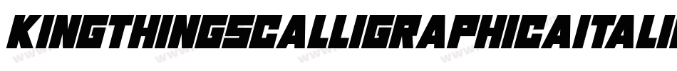 KingthingsCalligraphicaItalic-WJo4字体转换