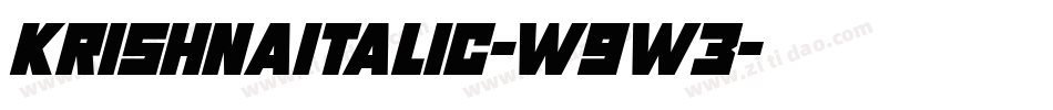 KrishnaItalic-w9w3字体转换