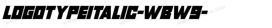 LogotypeItalic-WBw9字体转换