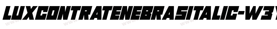 LuxContraTenebrasItalic-W3YO字体转换