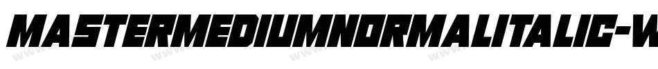 MasterMediumNormalItalic-w43w字体转换