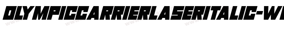 OlympicCarrierLaserItalic-w0R3字体转换