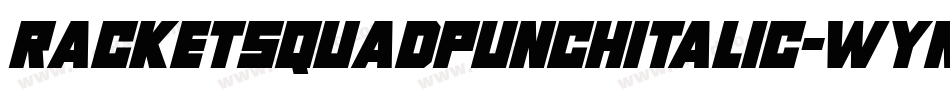RacketSquadPunchItalic-wYn8字体转换